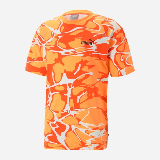 Koszulka męska z nadrukiem Puma Summer Splash Aop Tee 67709646 XL Pomarańczowa (4065454655615) - obraz 1
