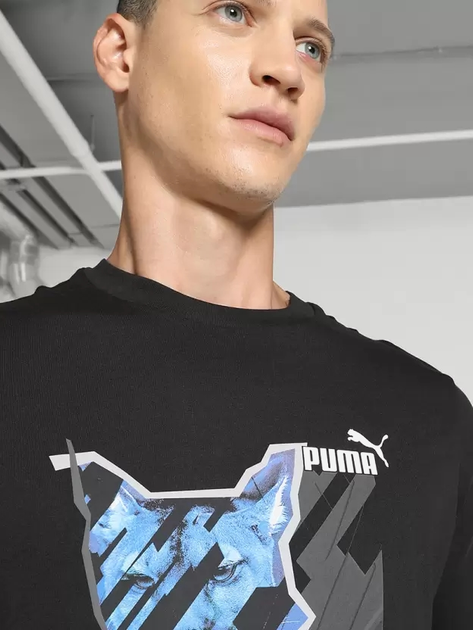 Koszulka męska Puma Graphics Photoprint Tee 67719201 XL Czarna (4099683937501) - obraz 3