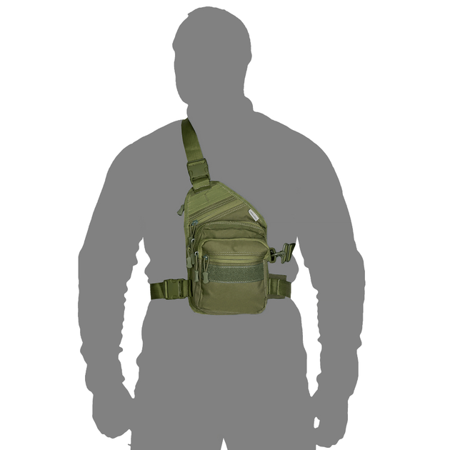 Тактична сумка Gunner Sling Olive Camotec розмір 32 х 19 х 10 - изображение 2