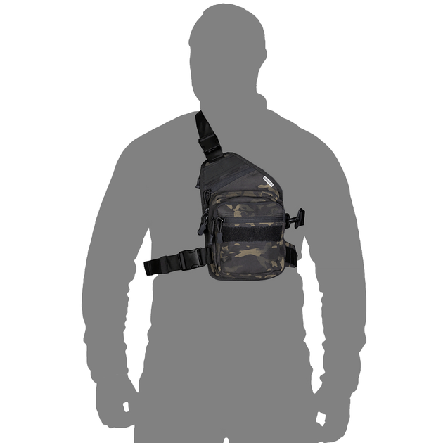 Тактична сумка Gunner Sling Multicam Black Camotec розмір 32 х 19 х 10 - изображение 2