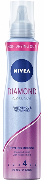 Піна для волосся Nivea Diamond Gloss Care 150 мл (4005808317776) - зображення 1