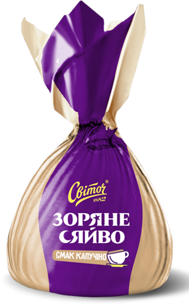 Цукерки Світоч Зоряне сяйво зі смаком капучино вагові 800 г ...