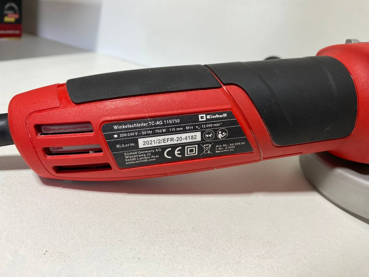 Кутова шліфувальна машина Einhell TE-AG 125/1010 Б/В - изображение 4