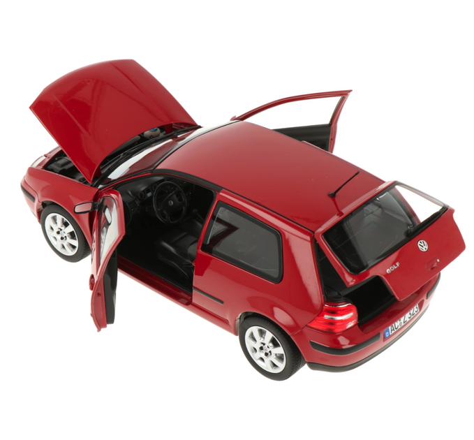 Модель автомобіля Volkswagen Golf 4 Red by Norev, Scale 1:18