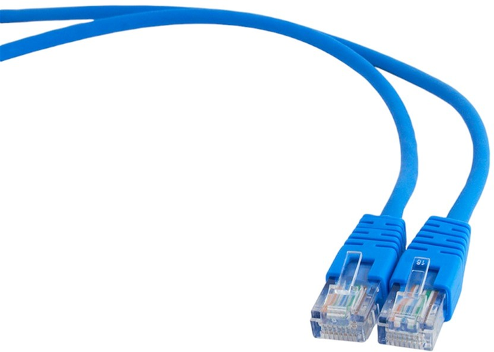 Patchcord Gembird UTP Cat 5e RJ-45 3 m Blue (8716309020404) - obraz 1