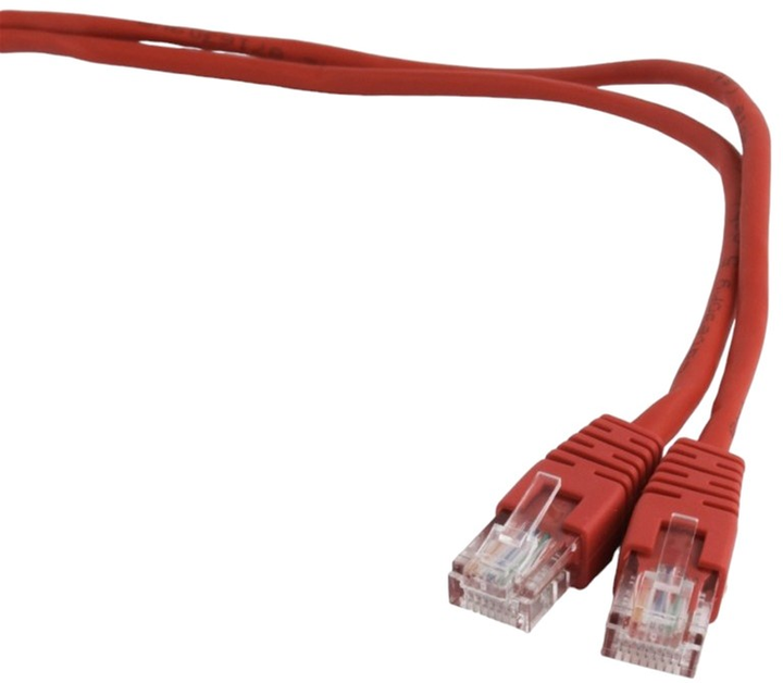 Patchcord Gembird UTP Cat 5e RJ-45 2 m Red (8716309038317) - obraz 1