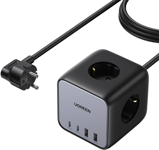 Зарядний пристрій для Ugreen CD268 4xUSB 65W DigiNest Cube (2xUSB-C+2xUSB-A) (6957303861132) - зображення 2