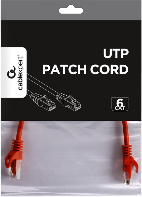 Патч-корд Gembird UTP PP6U Cat 6 RJ-45 0.25 м Red (8716309093064) - зображення 2