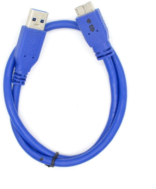 Кабель TB USB-A – micro-USB 1 м Blue (5901500504607) - зображення 3