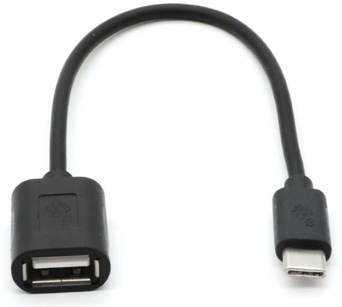 Кабель TB OTG USB AF – USB Type-C 15 см Black (5901500509251) - зображення 2