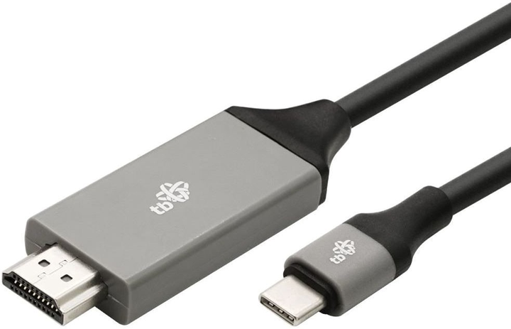Kabel TB HDMI 2.0 – USB Type-C 3.1 2 m Black (5901500509275) - obraz 1