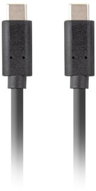 Kabel Lanberg USB Type-C – USB Type-C 3.1 gen 2 1 m Black (5901969436921) - obraz 1