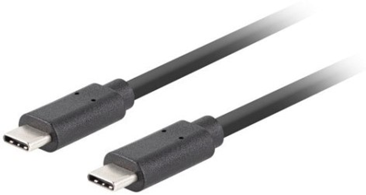 Kabel Lanberg USB Type-C – USB Type-C 3.1 gen 2 1 m Black (5901969436921) - obraz 2