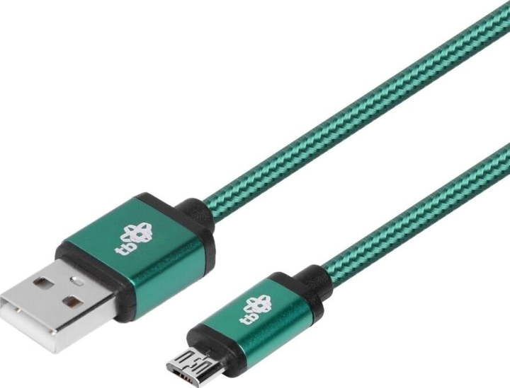 Кабель TB USB Type-A – micro-USB 1.5 м Green (5902002075091) - зображення 1