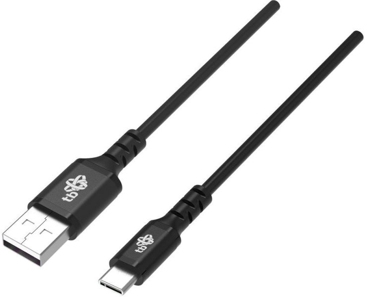Kabel TB USB – USB Type-C Quick Charge 2 m Black (5902002148825) - obraz 1