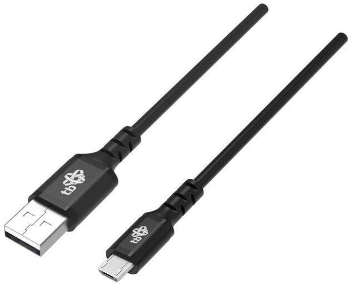 Kabel TB USB – micro-USB Quick Charge 2 m Black (5902002148863) - obraz 1