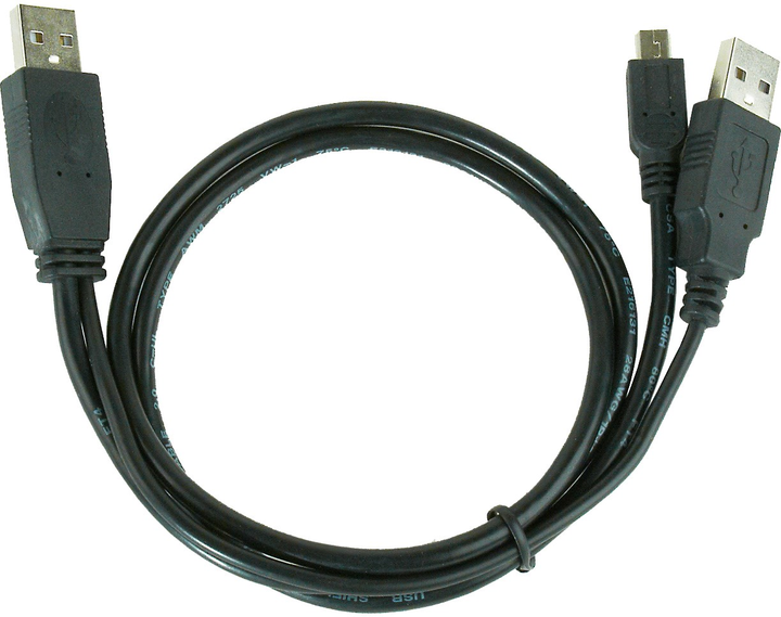 Kabel Cablexpert USB – mini USB 2.0 0.9 m Black (8716309065665) - obraz 1
