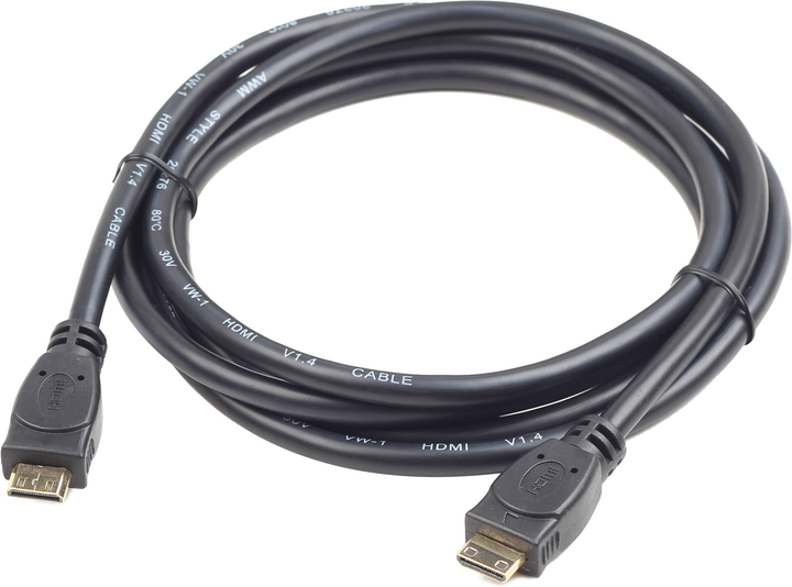Kabel Gembird mini-HDMI – mini-HDMI 1.8 m Black (8716309084062) - obraz 2