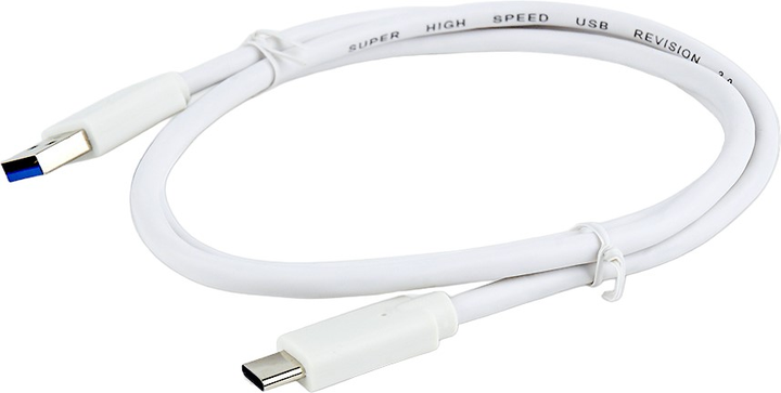 Kabel Gembird USB Type-A 3.1 – USB Type-C 1 m White (8716309097499) - obraz 1