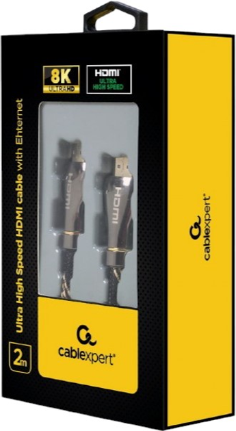 Kabel Gembird HDMI – HDMI High Speed 8K 2 m Black (8716309110419) - obraz 2