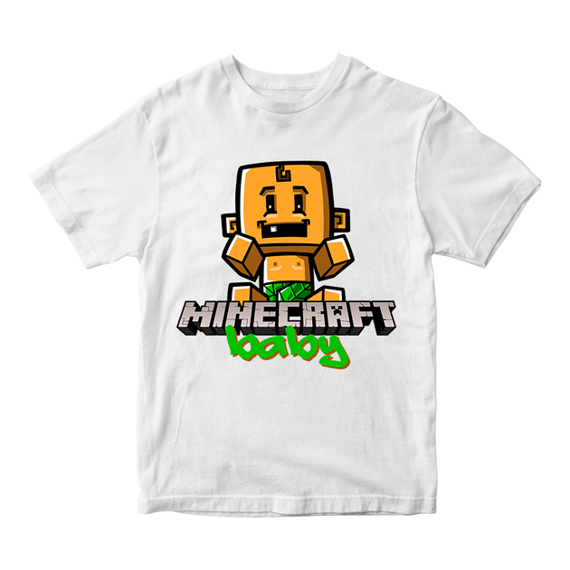 Футболка белая с принтом онлайн игры Minecraft "Baby Minecraft" Кавун 86 см ФП012039 - Фото 1 Футболка белая с принтом онлайн игры Minecraft "Baby Minecraft" Кавун 86 см ФП012039 - изображение 1