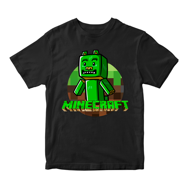 Футболка черная с оригинальным принтом онлан игры Minecraft "Крипер Creeper Minecraft Майнфрафт" Push IT 7-8 ФП0120418 лет - Фото 1 Футболка черная с оригинальным принтом онлан игры Minecraft "Крипер Creeper Minecraft Майнфрафт" Push IT 7-8 ФП0120418 лет - изображение 1