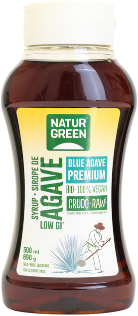 Fruktoza Naturgreen Sirope De Agave Crudo 500 ml (8436542191173) - obraz 1