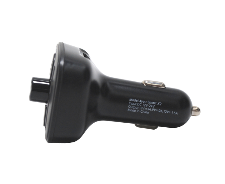 Трансмиттер FM модулятор + зарядка 4you Smart X2 ( QC3.0, 5V / 3A, 18W, 2USB, MP3, bt 5.0) - изображение 5
