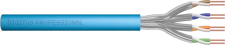 Кабель Digitus Cat 6 A S/FTP 100 м Blue (5907772596487) - зображення 1