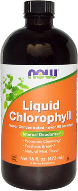 Добавка харчова Now Foods Chlorofil Liquid 473 мл (0733739026446) - зображення 1
