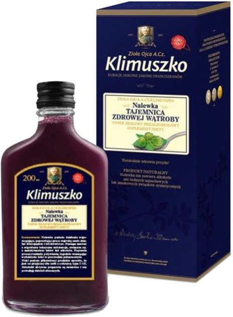 Харчова добавка Klimuszko Tincture supporting the proper functioning of the liver 200 мл (5900588004818) - зображення 1
