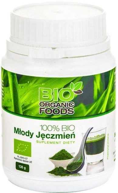 Suplement diety Bio Organic Food 100% Bio Młody Jęczmień 150 g (5901549747119) - obraz 1