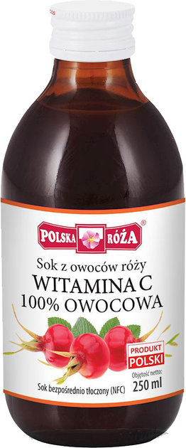 Suplement diety Polska Róża Witamina C Owocowa 250 ml (5902768174267) - obraz 1