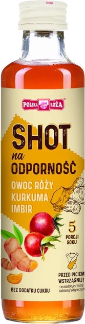 Suplement diety Polska Róża Shot na odporność 250 ml (5902768174540) - obraz 1