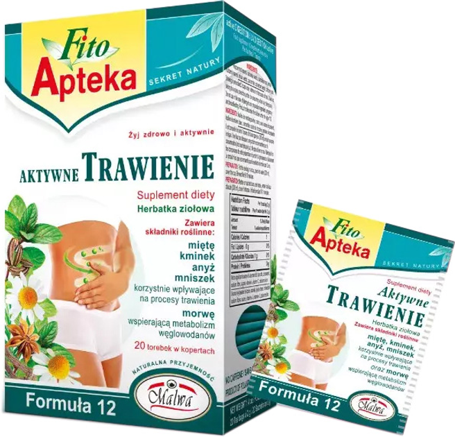Трав'яний чай Fito Apteka Active Digestion 20 шт (5902781002028) - зображення 1