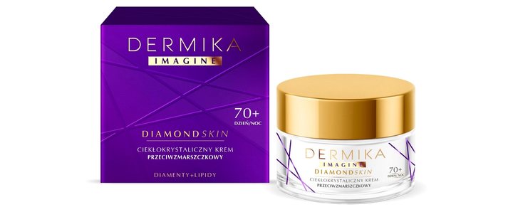 Krem do twarzy Dermika Imagine Diamond Skin ciekłokrystaliczny przeciwzmarszczkowy 70+ 50 ml (5902046768386) - obraz 1