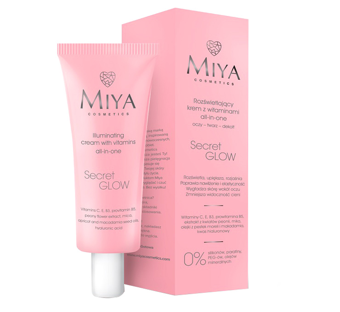 Krem do twarzy Miya Cosmetics Secret Glow rozświetlający z witaminami all-in-one 30 ml (5906395957316) - obraz 1