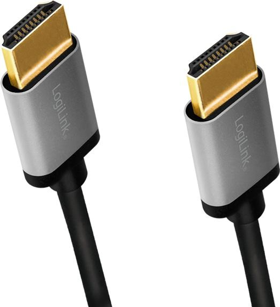 Кабель Logilink HDMI – HDMI 4K 60 Гц Aluminium 3 м Black (4052792062151) - зображення 1