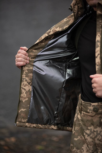 Мужская зимняя куртка с подкладкой Omni-Heat пиксель с липучками под шевроны M - изображение 2