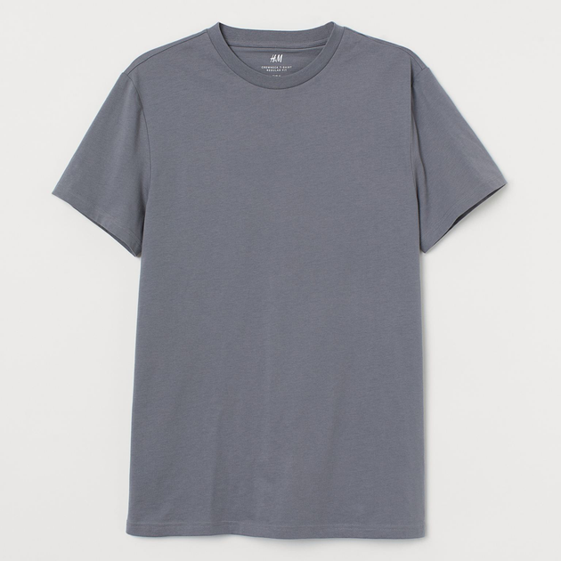 Футболка мужская H&M 6858162ral M Темно-серая (PS2030000274697) – в ...