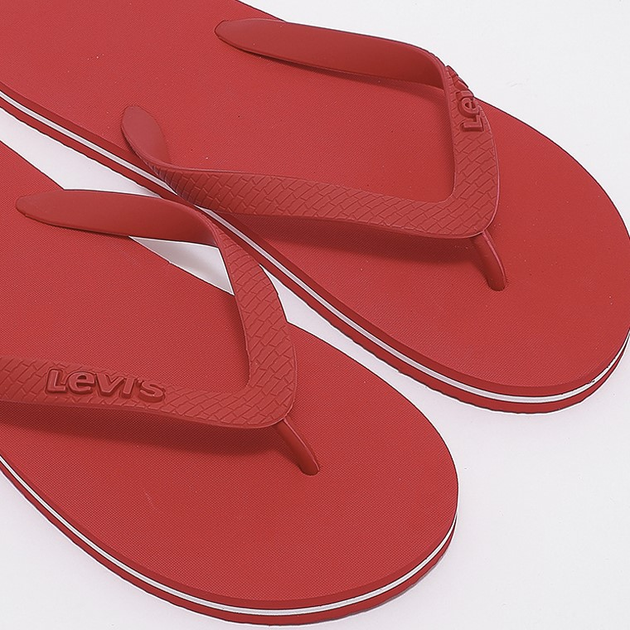 Klapki japonki męskie Levi's D52240006 41 (9US) Czerwone (5400973974387) - obraz 2