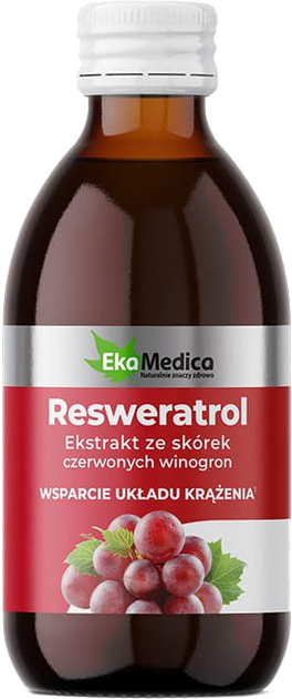 Добавка харчова Ekamedica Resveratrol 250 мл (5906874160893) - зображення 1