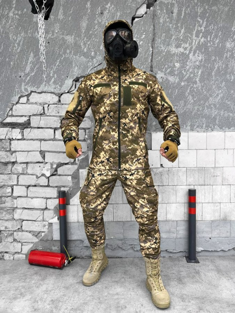 Тактичний костюм Softshell піксель розмір XS - зображення 1
