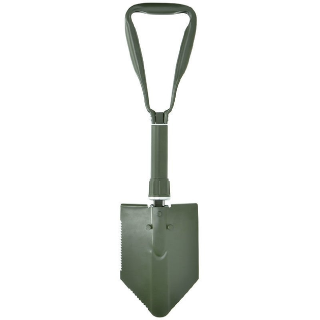 Лопата саперная складная в пластиковом чехле MFH BW Folding Spade Оливковая - изображение 2