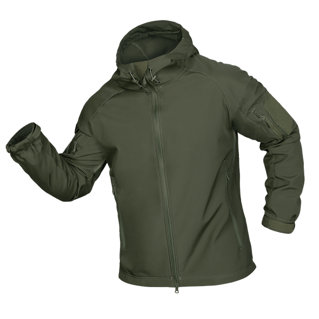 Куртка тактична демісезонна чоловіча для силових структур Stalker SoftShell Олива (7225), L - зображення 1