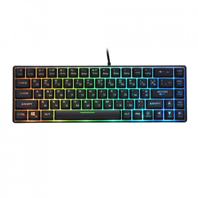 Клавиатура 2E Gaming KG345 RGB 68key USB UA Transparent (2E-KG345TR ...