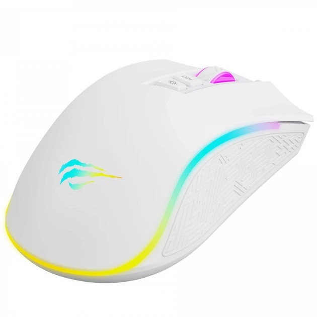 Проводная игровая мышь с 7 программируемыми кнопками HAVIT HV-MS1034 USB White - изображение 5