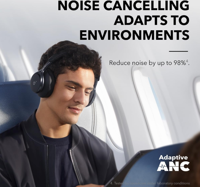 Наушники Anker SoundCore Space One Black - Фото 2 Наушники Anker SoundCore Space One Black - изображение 2