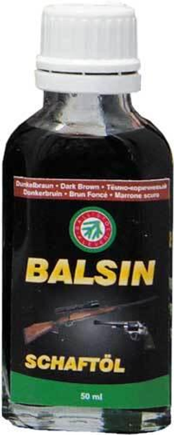 Мастило для догляду за деревом Balsin 50мл. Темно-коричневе - зображення 1