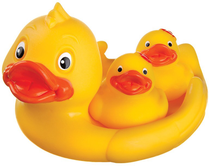 Zestaw kaczek do kąpieli - Mydelniczka Hencz Toys 3 elementz (5907784465122) - obraz 1